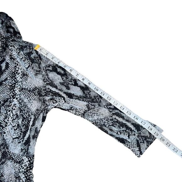 NEW YORK & COMPANY Stretch Snake Print Collared Dress Size XL - Picture 9 of 9